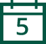 grey five-year calendar icon